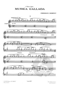 Musica Callada von Federico Mompou 