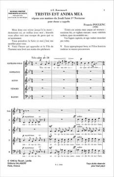 Quatre Motets pour Un Temps De Penitence, Nr. 4 (Francis Poulenc) 