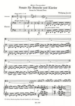 Sonate von Wolfgang Jacobi für Bratsche und Klavier im Alle Noten Shop kaufen
