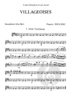 Villageoises von Francis Poulenc für Holzbläser Quartett im Alle Noten Shop kaufen