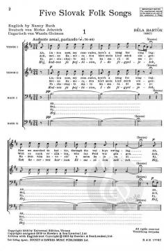 Fünf slowakische Volkslieder (Bela Bartók) 