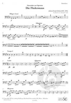 Die Fledermaus-Ouvertüre von Johann Strauss (Sohn) für 2 Violinen, Viola, Violoncello/Kontrabass im Alle Noten Shop kaufen
