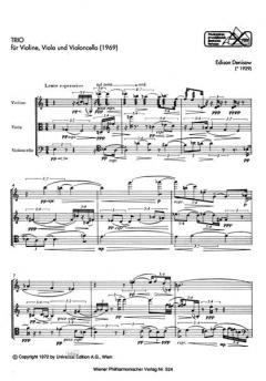Trio von Edison Wassiljewitsch Denisow für Violine, Viola und Violoncello im Alle Noten Shop kaufen