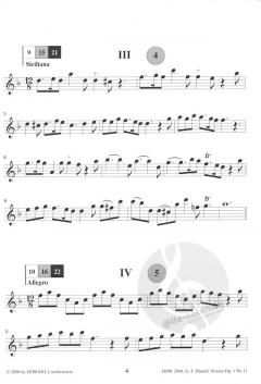Sonate für Altblockflöte und Basso continuo op. 1 Nr. 11 in F-Dur (Georg Friedrich Händel) 