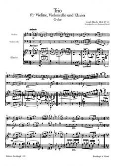 Klaviertrio G-Dur Hob XV:25 (Joseph Haydn) 