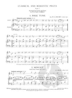 Classical And Romantic Pieces For Violin Book 1 von Watson Forbes im Alle Noten Shop kaufen