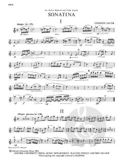 Oboe Sonatina von Gordon Jacob im Alle Noten Shop kaufen