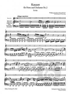 Hornkonzert Es-Dur KV 417 von Wolfgang Amadeus Mozart für Horn und Klavier