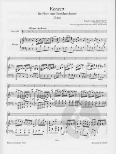 Hornkonzert Nr. 2 D-Dur Hob VIId:4 von Joseph Haydn für Horn und Klavier