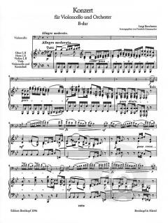 Konzert Nr. 9 in B-Dur G 482 von Luigi Boccherini für Violoncello und Orchester im Alle Noten Shop kaufen