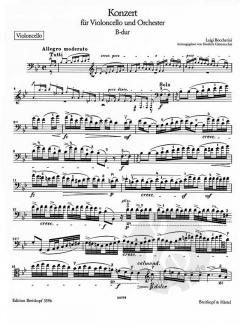 Konzert Nr. 9 in B-Dur G 482 von Luigi Boccherini für Violoncello und Orchester im Alle Noten Shop kaufen