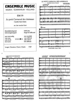 Le Petit Carnaval des Animaux (Camille Saint-Saëns) 