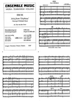 Aria from Orpheus (Christoph Willibald Gluck) 