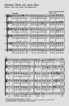 Alleluja, merk auf, mein Herz (Andreas Hammerschmidt) 