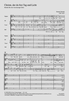 Christe, der du bist Tag und Licht (Samuel Scheidt) 