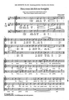 Herr, wenn ich dich nur festiglich in meinem Herzen habe (Johann Crüger) 
