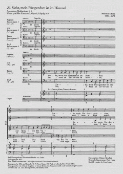 Siehe, mein Fürsprecher SWV304 (Heinrich Schütz) 