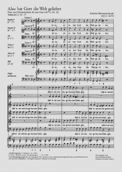 Also hat Gott die Welt geliebt (Andreas Hammerschmidt) 