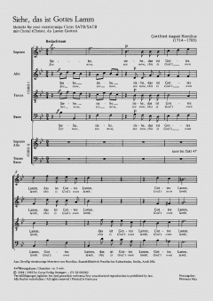 Siehe, das ist Gottes Lamm (Gottfried August Homilius) 