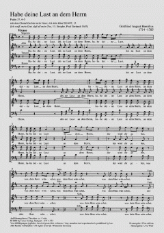 Habe deine Lust an dem Herrn (Gottfried August Homilius) 