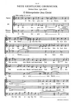 O Hoherpriester Jesu Christ von Herbert Peter (Download) 