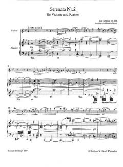 Serenade (Nr. 2) g-moll op. 69b von Jean Sibelius 