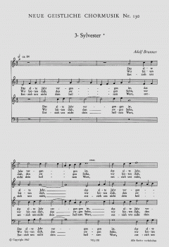Das alte Jahr vergangen ist von Adolf Brunner (Download) 