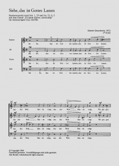 Siehe, das ist Gottes Lamm von Günter Gruschwitz (Download) 