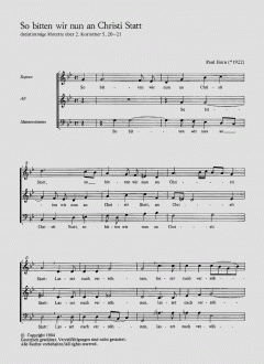 So bitten wir nun an Christi Statt von Paul Horn (Download) 