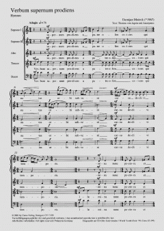 Verbum supernum prodiens von Damijan Mocnik (Download) 