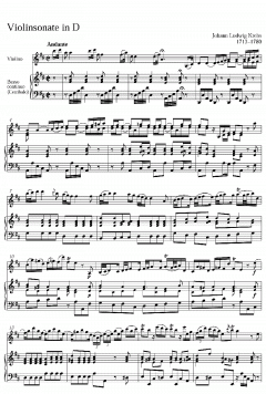 Sonaten in D-Dur und E-Dur von Johann Ludwig Krebs 