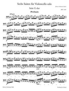 6 Suiten für Violoncello solo von Johann Sebastian Bach im Alle Noten Shop kaufen - EB4280