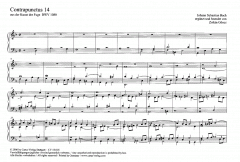 Contrapunctus 14 aus 'Die Kunst der Fuge' BWV 1080 von Johann Sebastian Bach 