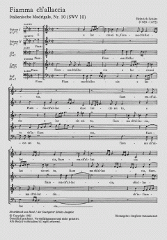 Fiamma, ch'allaccia e laccio SWV10 (Heinrich Schütz) 