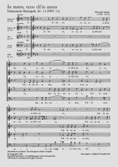 Io moro, ecco ch'io moro SWV13 (Heinrich Schütz) 