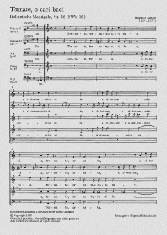 Tornate, o cari baci SWV16 (Heinrich Schütz) 