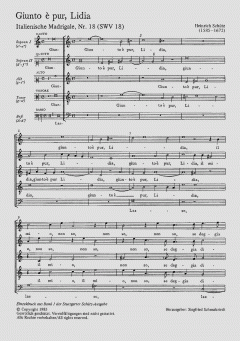 Giunto è pur, Lidia SWV18 (Heinrich Schütz) 