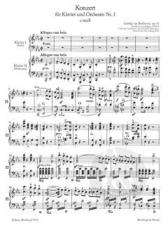 Klavierkonzerte Nr. 3 c-Moll op. 37 von Ludwig van Beethoven im Alle Noten Shop kaufen