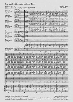Ich weiss, dass mein Erlöser lebt SWV393 (Heinrich Schütz) 