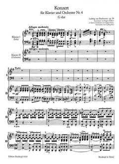 Klavierkonzerte Nr. 4 G-Dur op. 58 von Ludwig van Beethoven im Alle Noten Shop kaufen