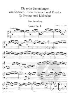 Die sechs Sammlungen 1 von Carl Philipp Emanuel Bach 
