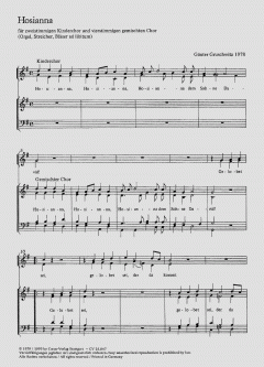 Hosianna dem Sohne Davids (Günter Gruschwitz) 
