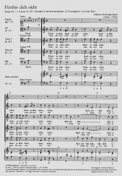 Fürchte dich nicht von Johann Christoph Bach (Download) 