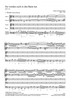 Sie werden euch in den Bann tun I von Johann Sebastian Bach (Download) 