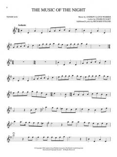 The Phantom of the Opera (Tenor Sax) von Andrew Lloyd Webber 