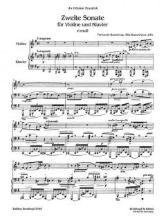 2. Sonate e-moll op. 36a von Ferruccio Busoni 