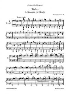 16 Walzer op. 39 von Johannes Brahms 