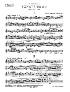 2 Solosonaten von Günter Raphael (Download) 