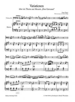 Variationen über ein Thema aus W.A. Mozarts Don Giovanni von Heinrich Klug 