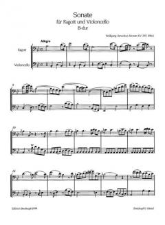 Sonate B-dur KV 292 (W.A. Mozart) 